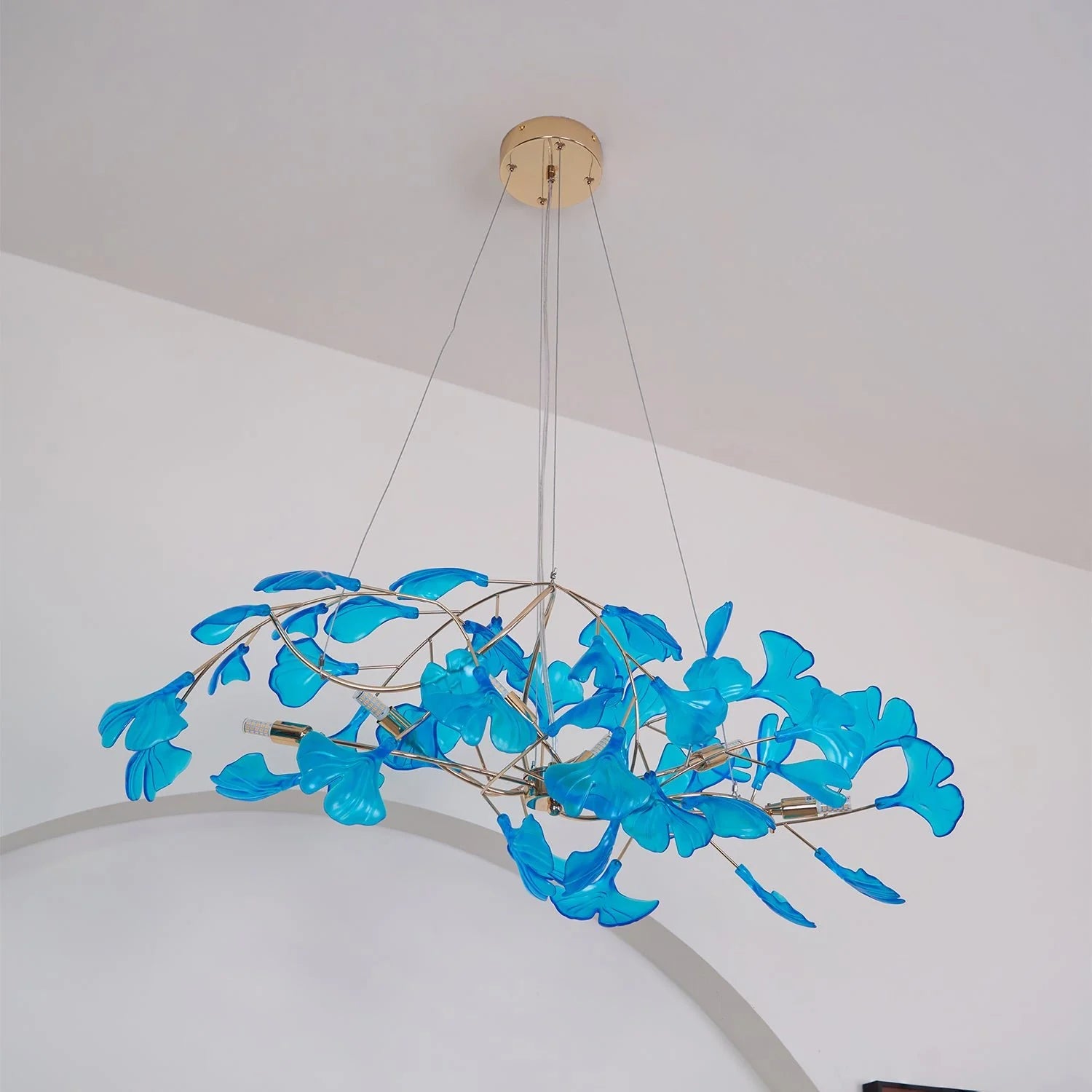 Lampadario in acrilico Auraleaf