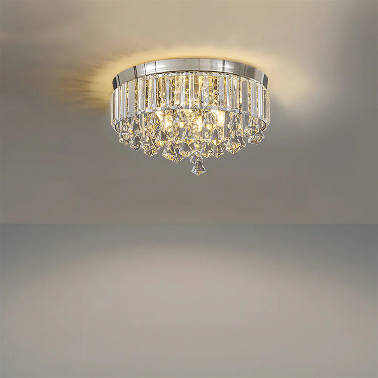 Moderne krystal rund loftslampe