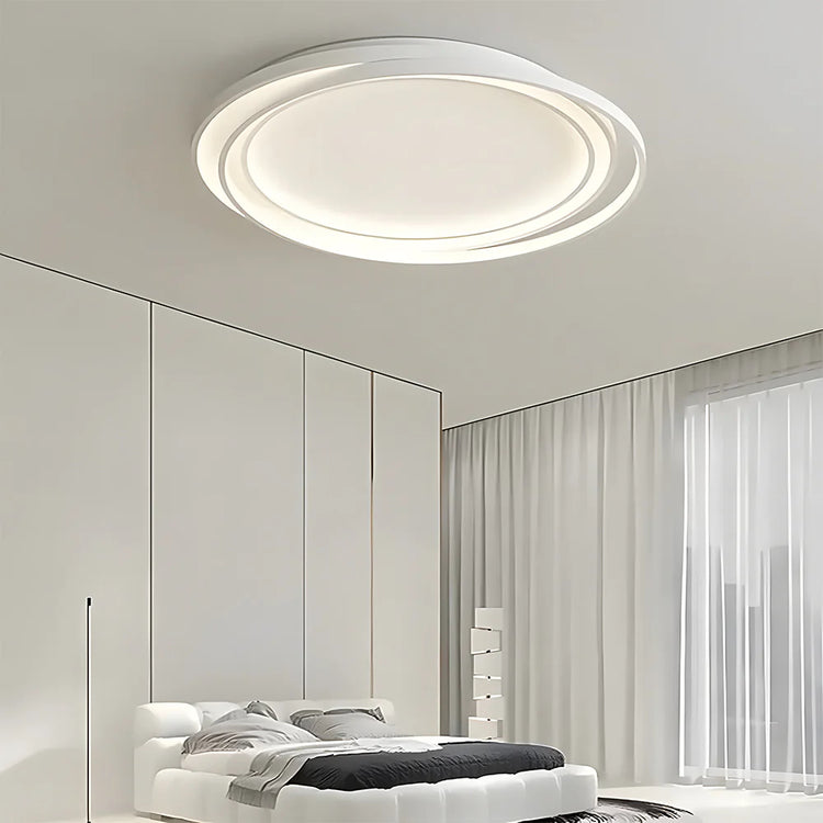 Moderne runde jern kunst loftslampe