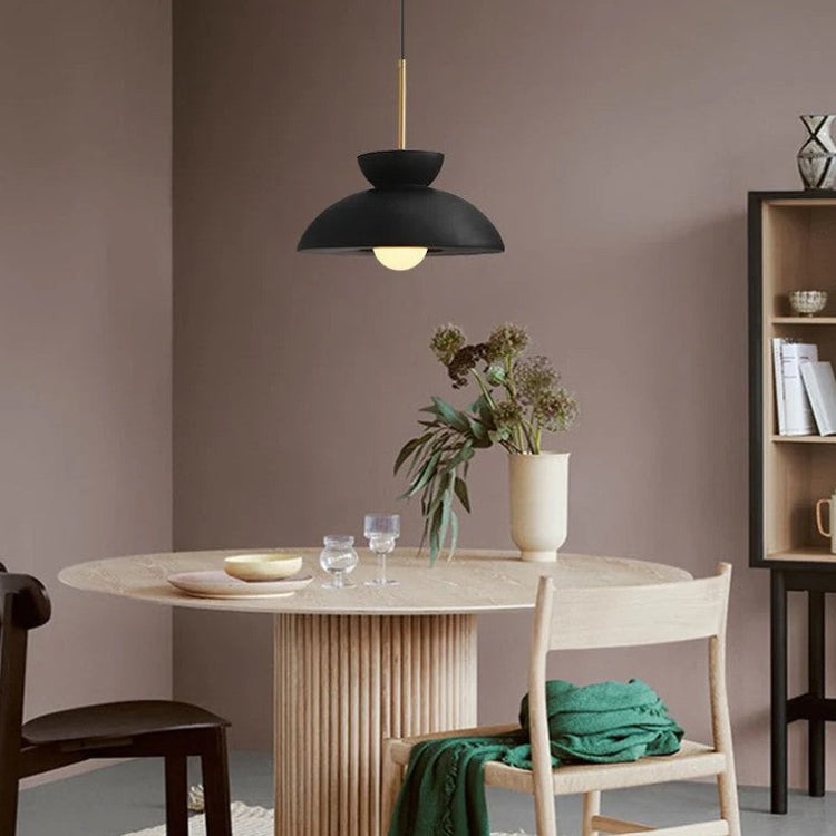 Trendy rund pendel i harpiks