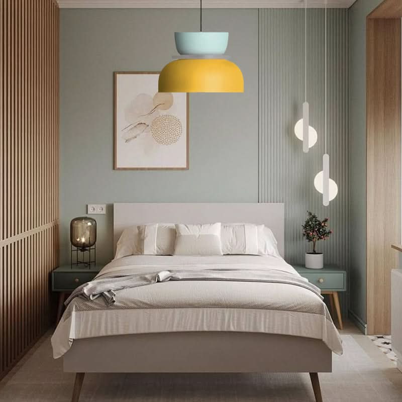 Lampadario in acrilico Macaron semplice nordico Glarefusion