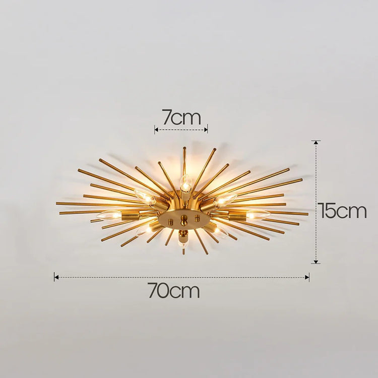 Moderne uregelmæssigt jernværksloftslys