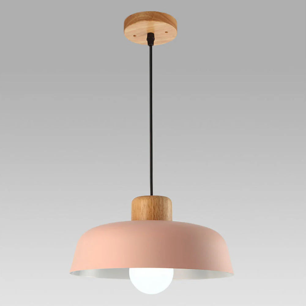 Lampe à suspension ronde moderne en métal