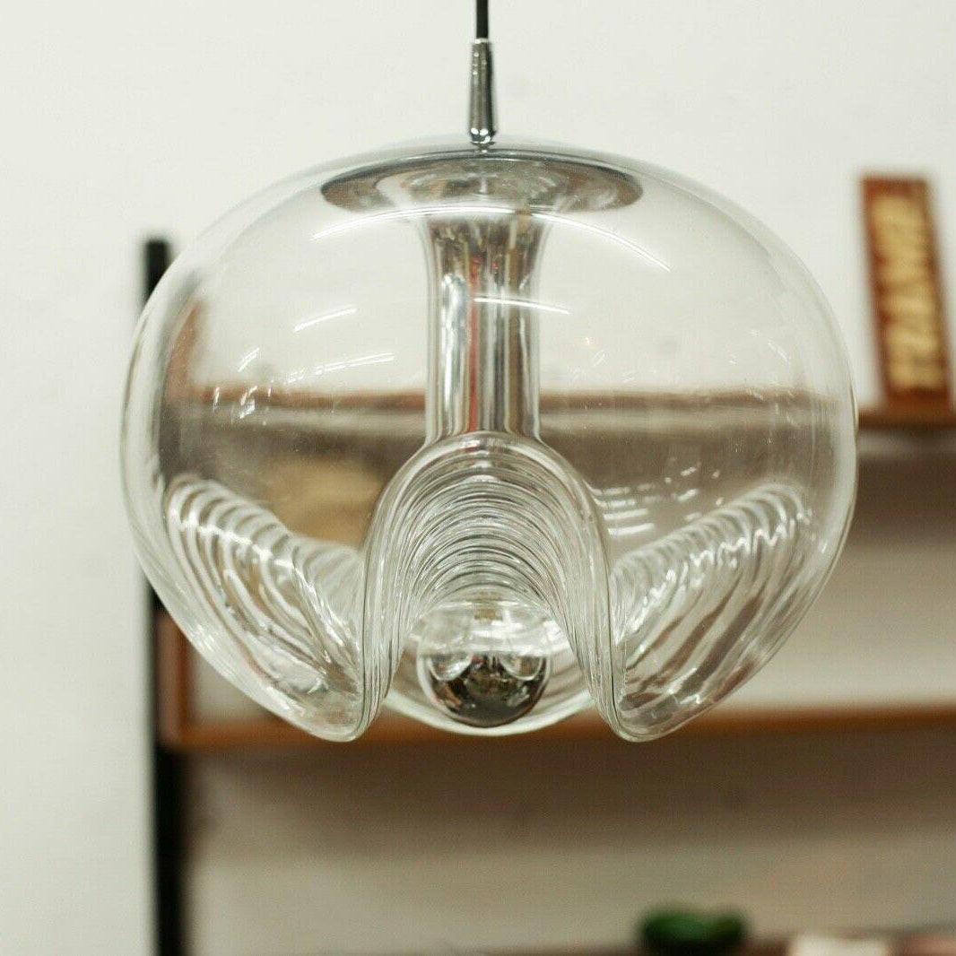 Lampe à suspension en verre à sphère ronde tendance