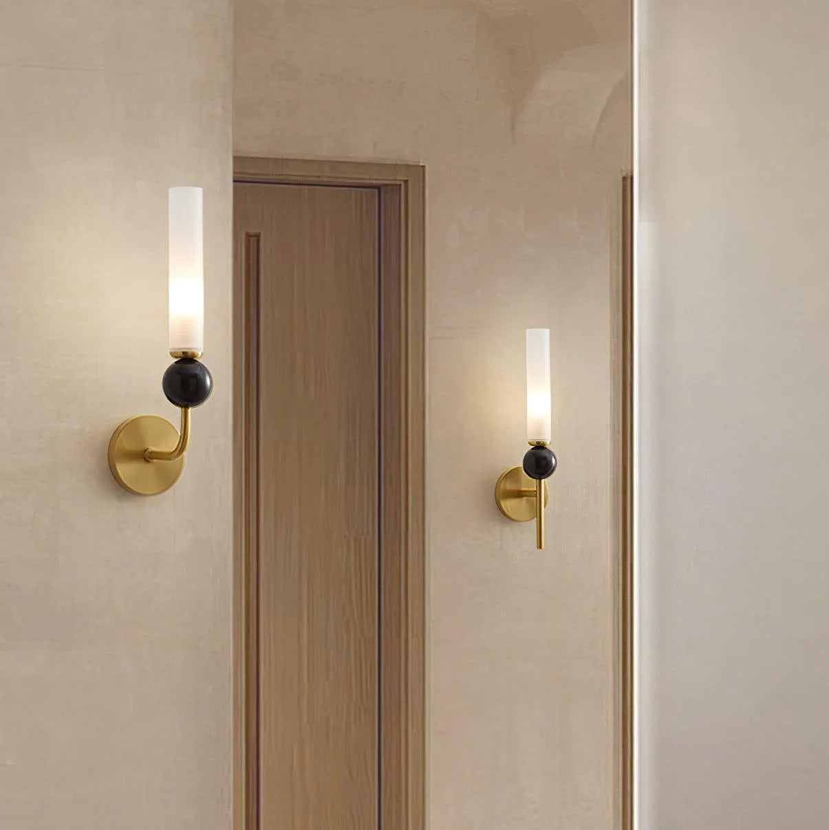Classical Vertical Marble Wall Light