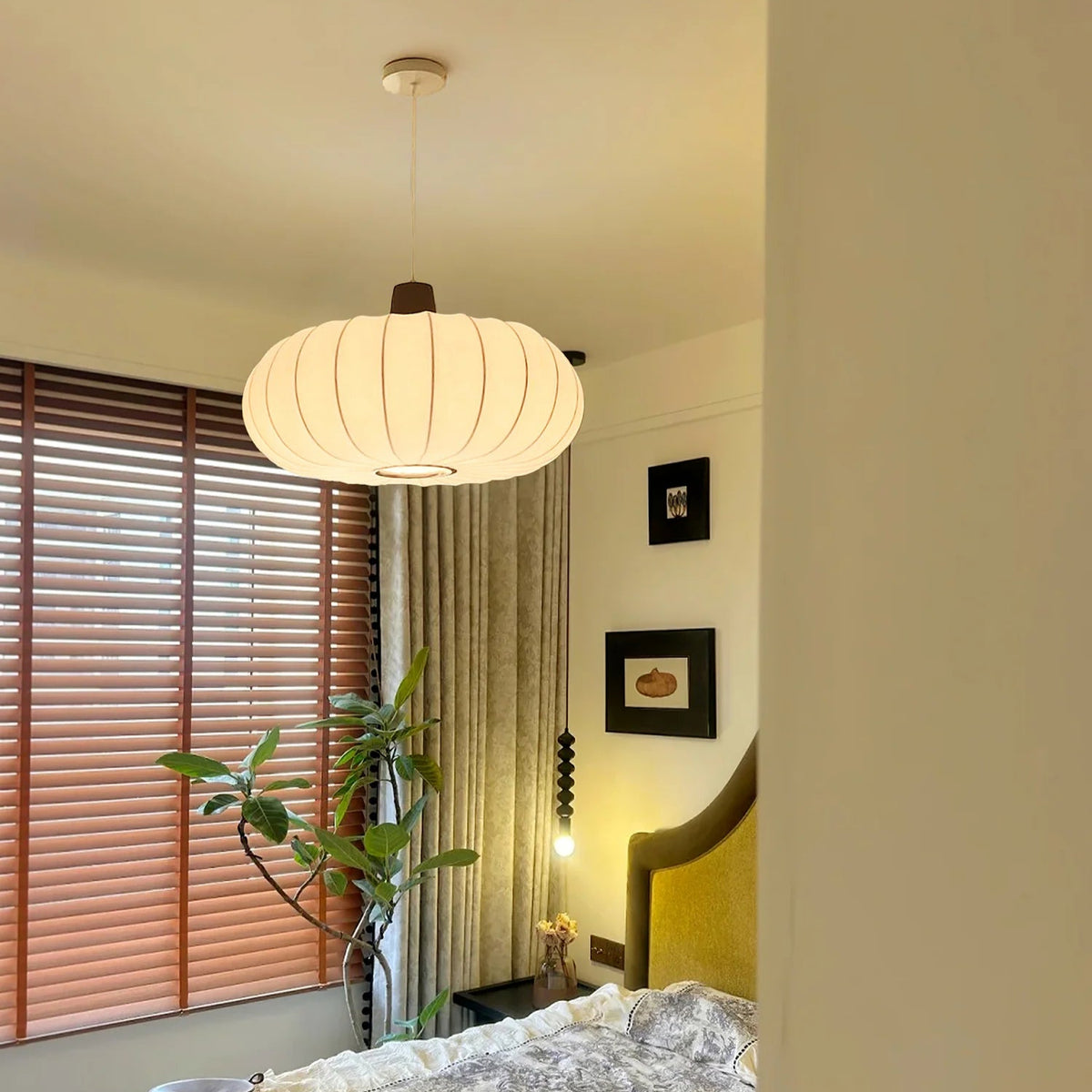 Luna Silk Pendant Light