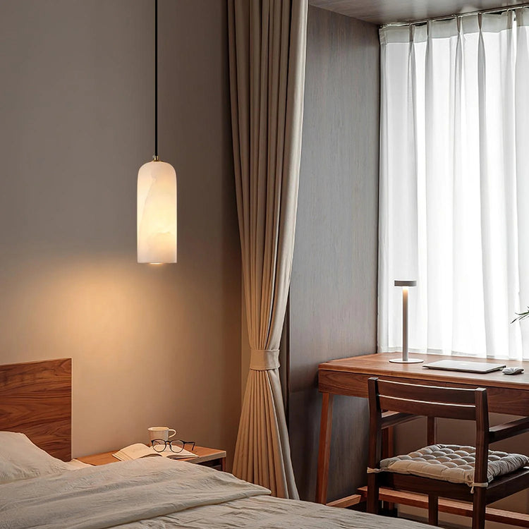 Moderne kapsel marmor pendel