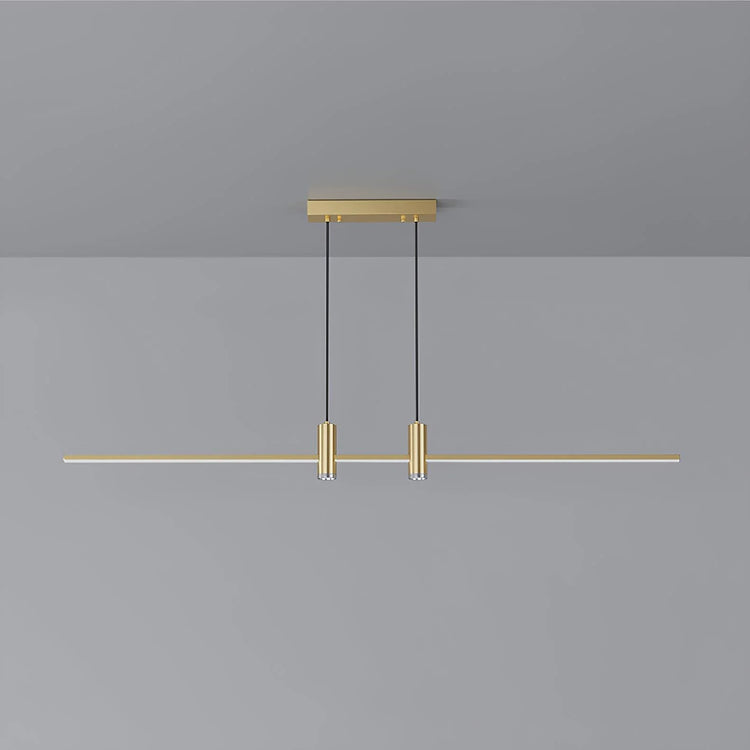 Minimalist Linear-Radiance Metal Pendant Light