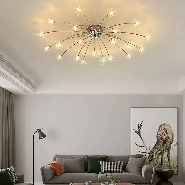 Opulent Star-Globe glass Ceiling Light