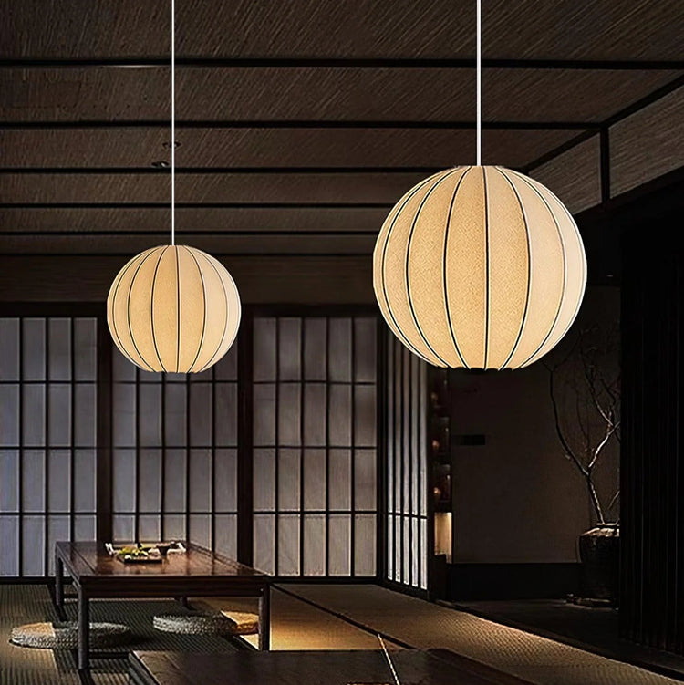 Minimalistisk ribbelysning i rund stof