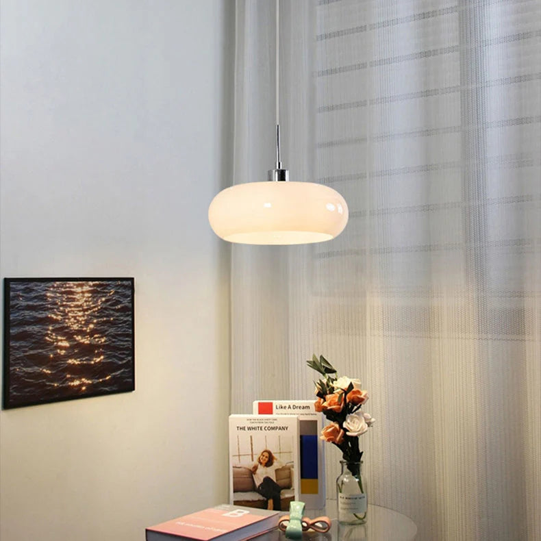 Lampada a sospensione rotonda in vetro alla moda