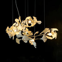 Golden Gingko Blattleuchter