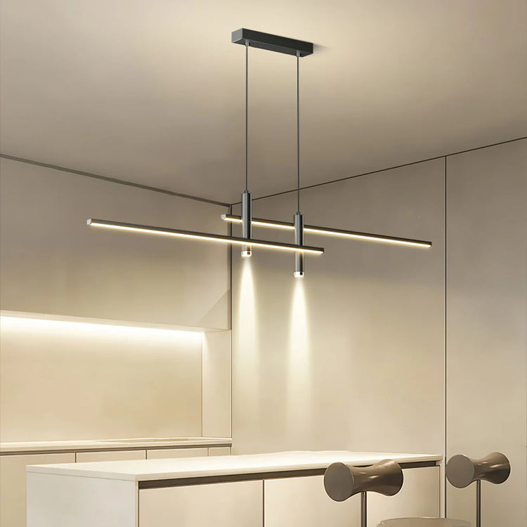 Modern Horizontal Bar Silicone Pendant Light