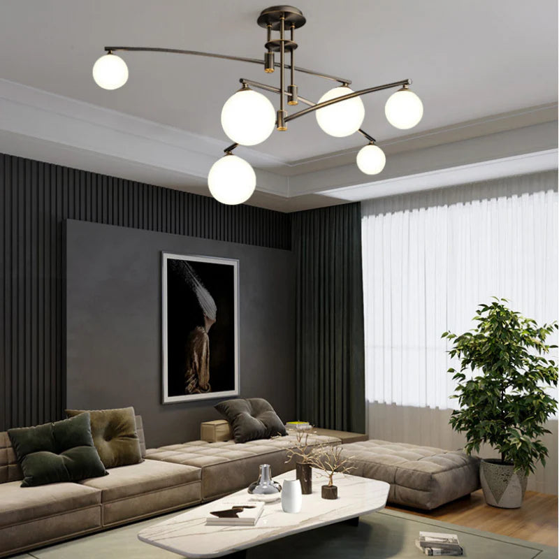 Lampadario a sfera nordica