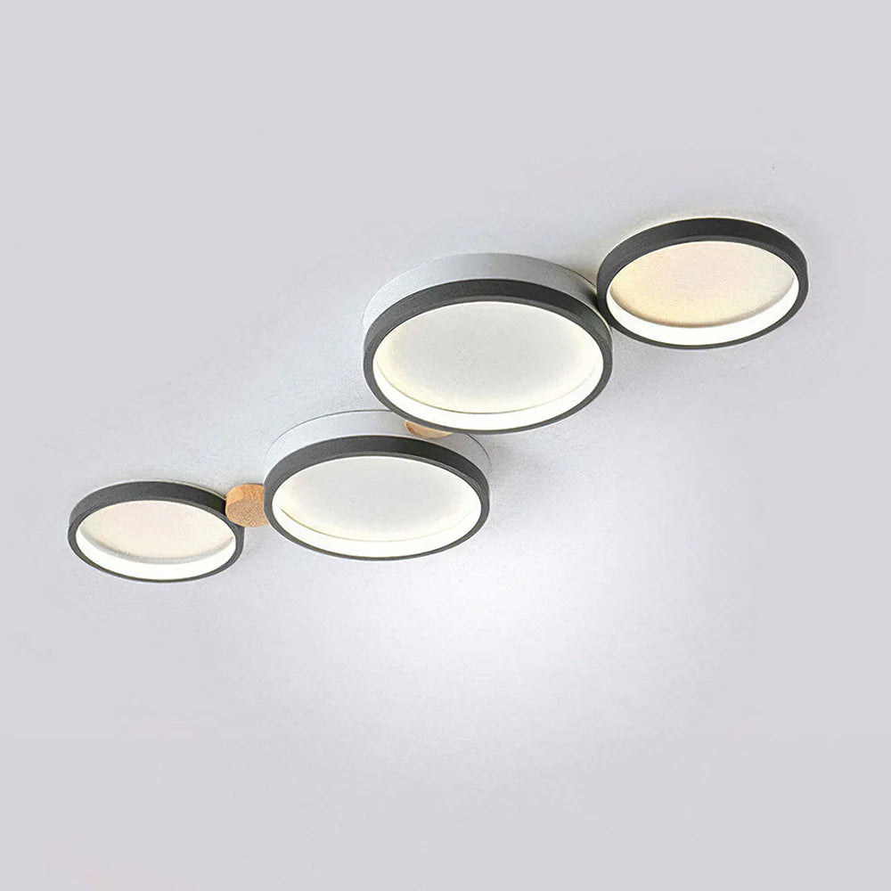 Plafonnier LED circulaire en fer artistique
