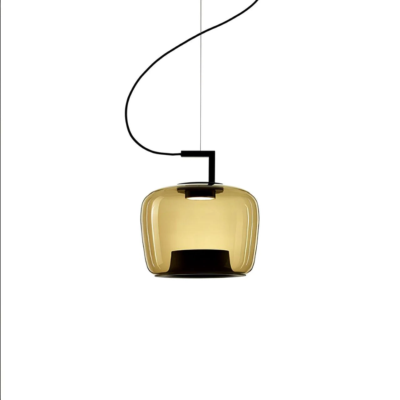 Suspension contemporaine en verre soufflé