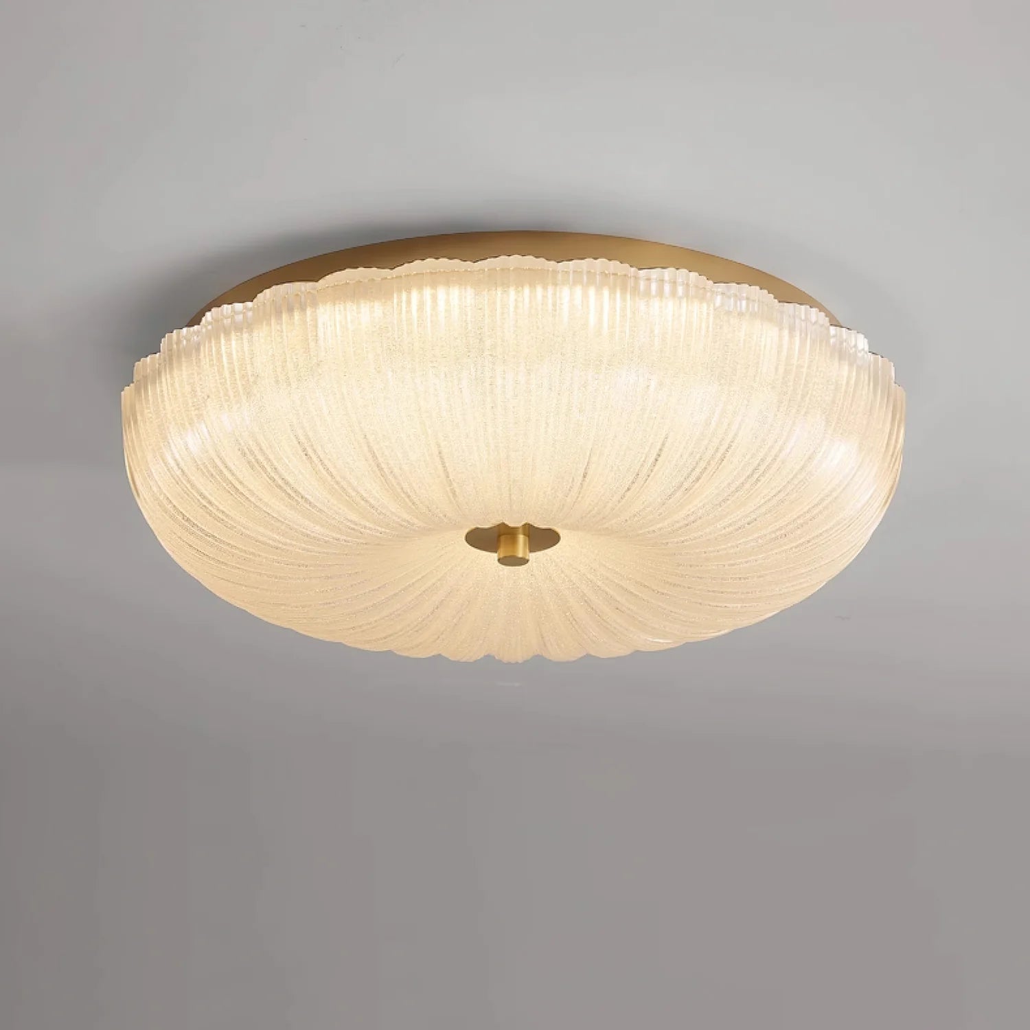 Trendy Round Glass Ceiling Light