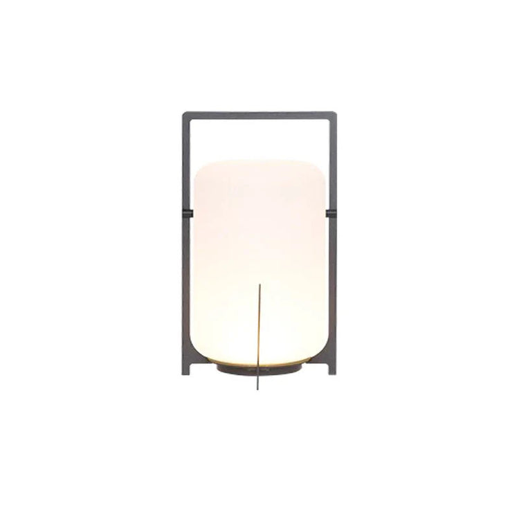Minimalistisk rektangel glas bordlampe