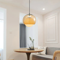 Retro Orange Bauhaus Pendant Lamp