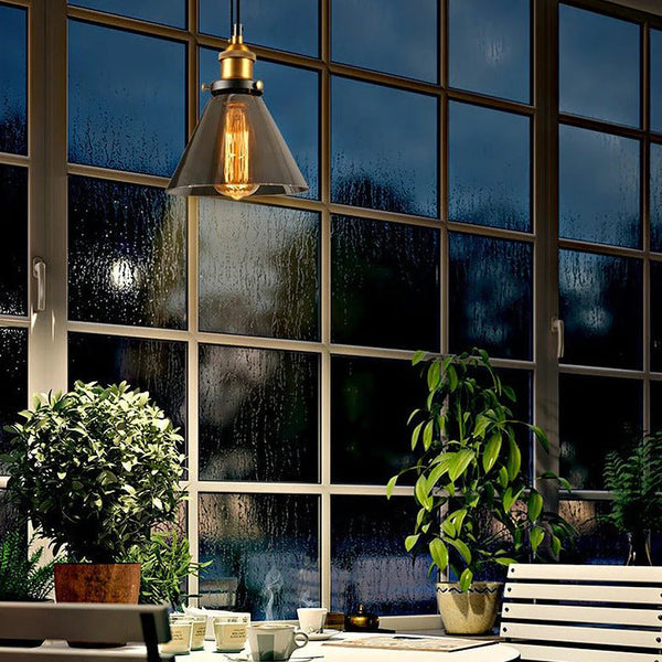 Scandinavian Transparent Glass Pendant Light