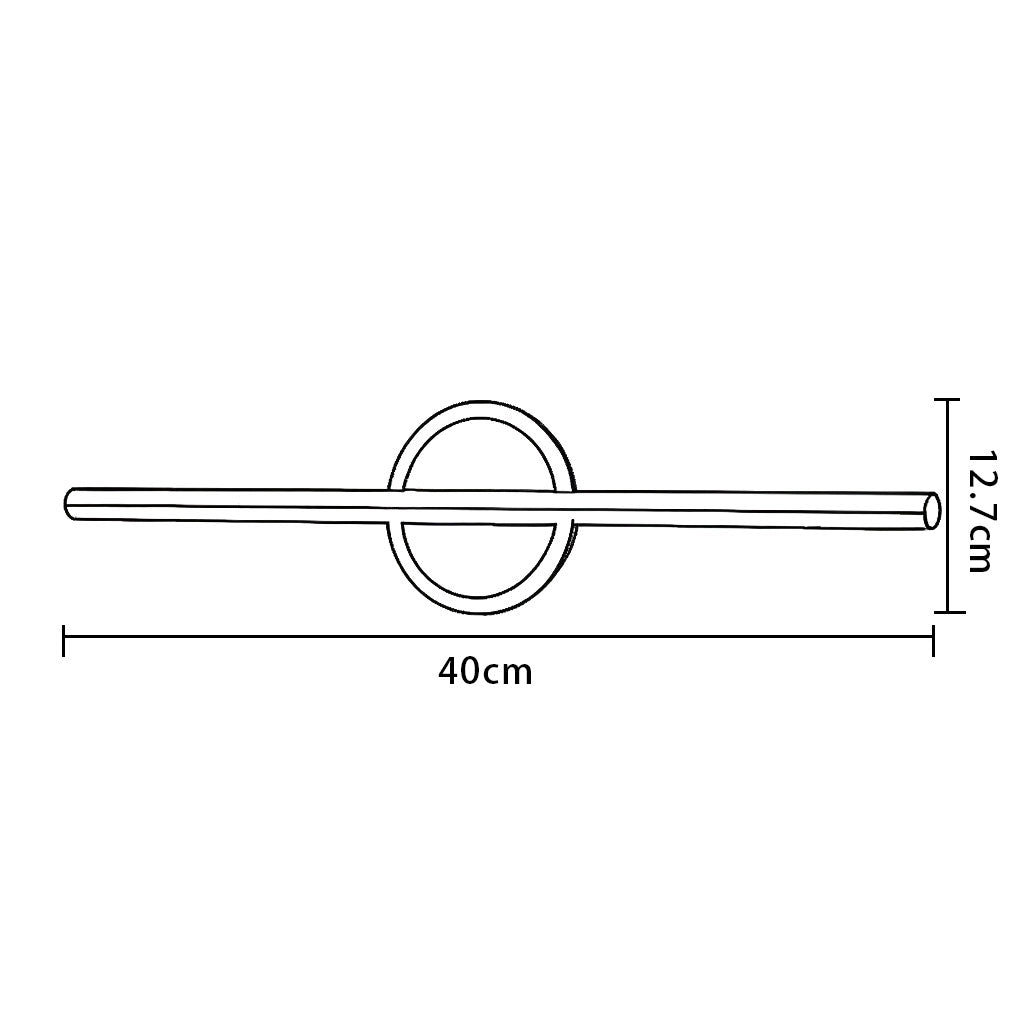 Applique murale LED ronde/carrée moderne