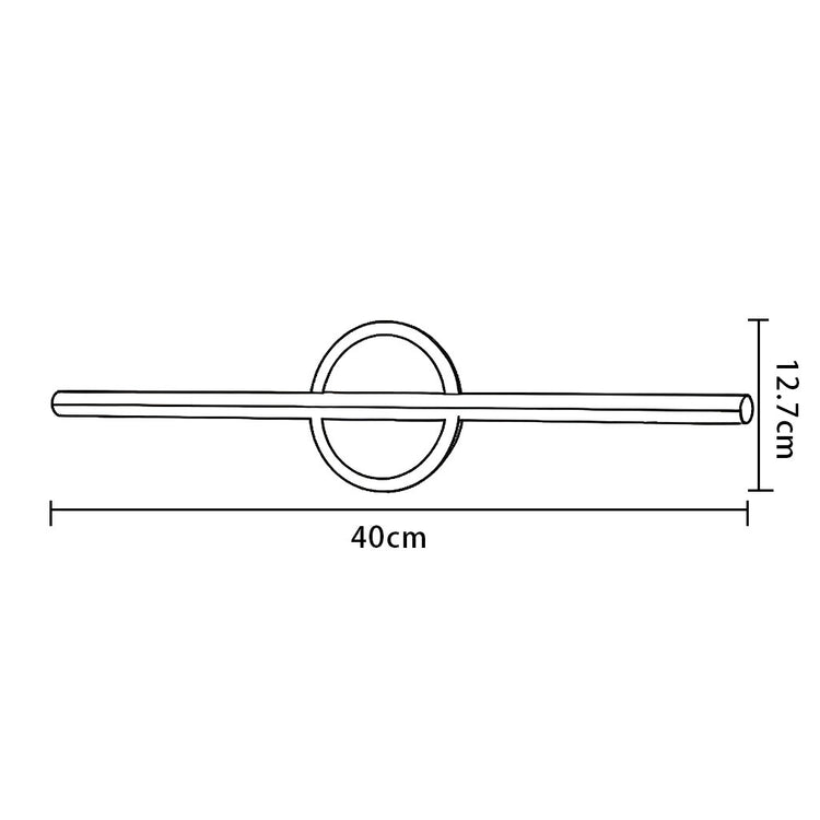 Moderne rund/firkantet LED væglampe