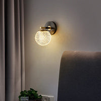 Elegant Copper Globe Wall Light