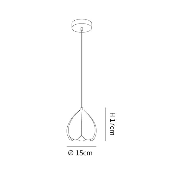 Lampe à suspension tendance en résine Bud