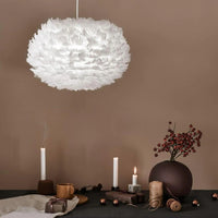 Fluffy Feather Pendant Light