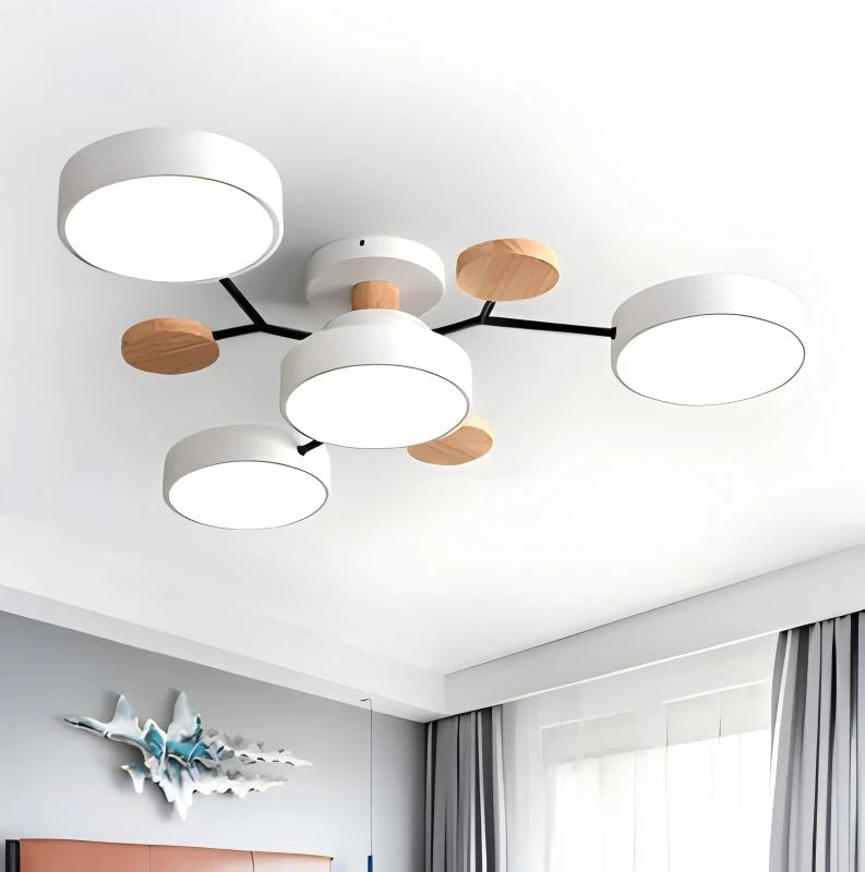 Plafoniera a LED circolare moderna in acrilico nordico