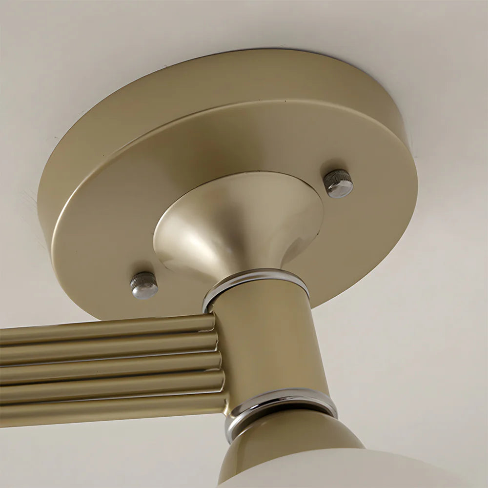 Moderne fløde multi-head lysekrone