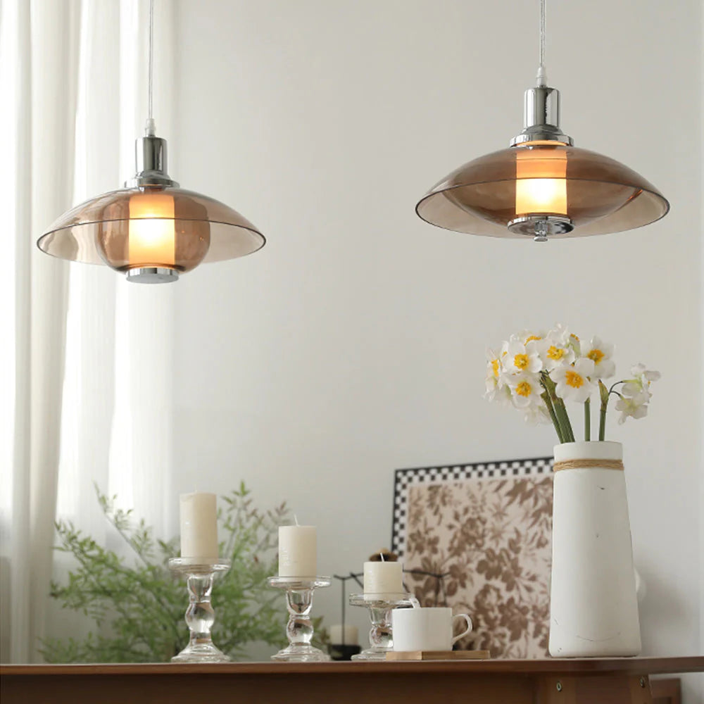 Modern Clear Glass Pendant Light