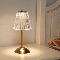 Nordisk minimalistisk Golden Crystal Table Lamp