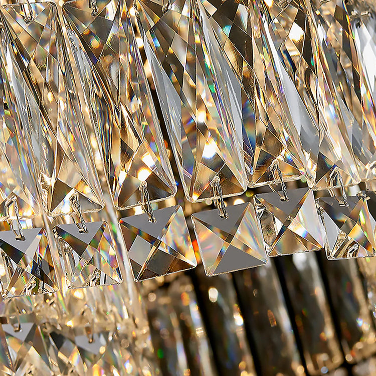 Elegant Modern Floral Crystal Chandelier