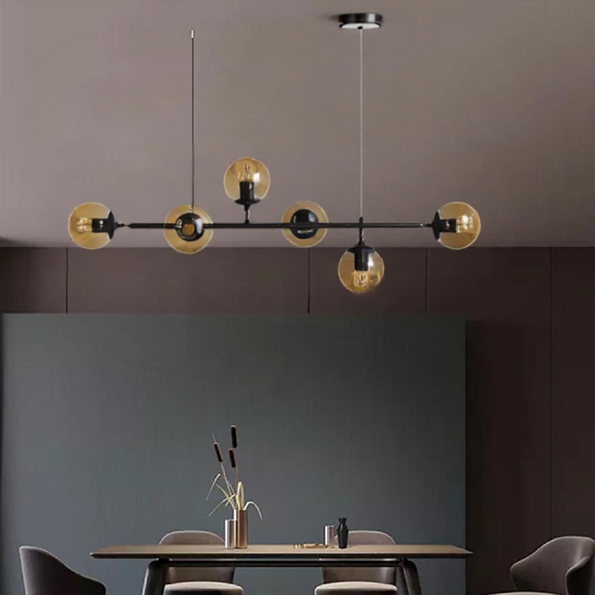 Modern Glass Orb Pendant Light
