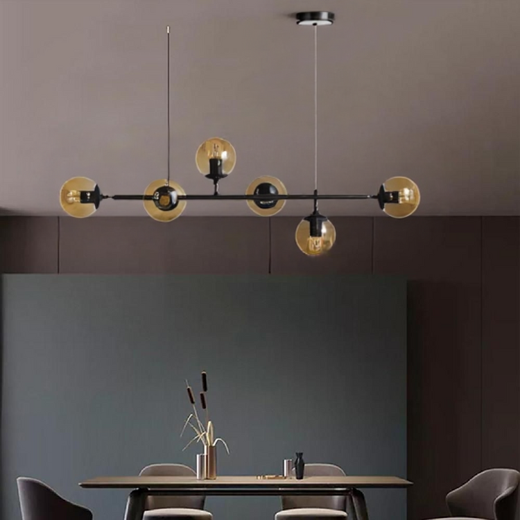 Moderne glaskugle pendellampe