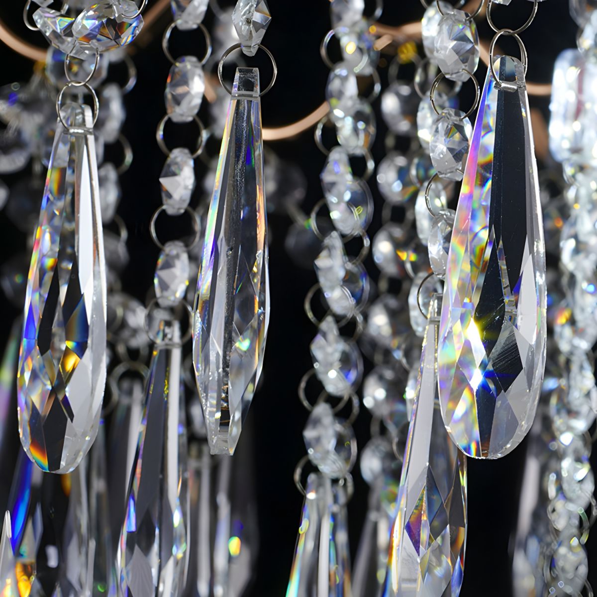 Moderne Crystal Teardrop klare nuancer lysekrone