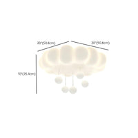 Creamy Cozy Bubble-Cloud Bedroom Ceiling Light