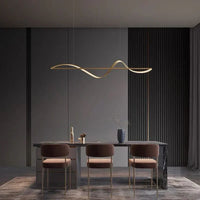 Moderne kreative italienische einfache Linien Restaurant Anhänger Licht Licht