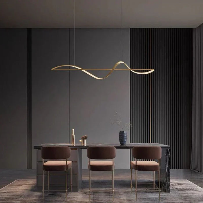 Moderne kreative italienische einfache Linien Restaurant Anhänger Licht Licht