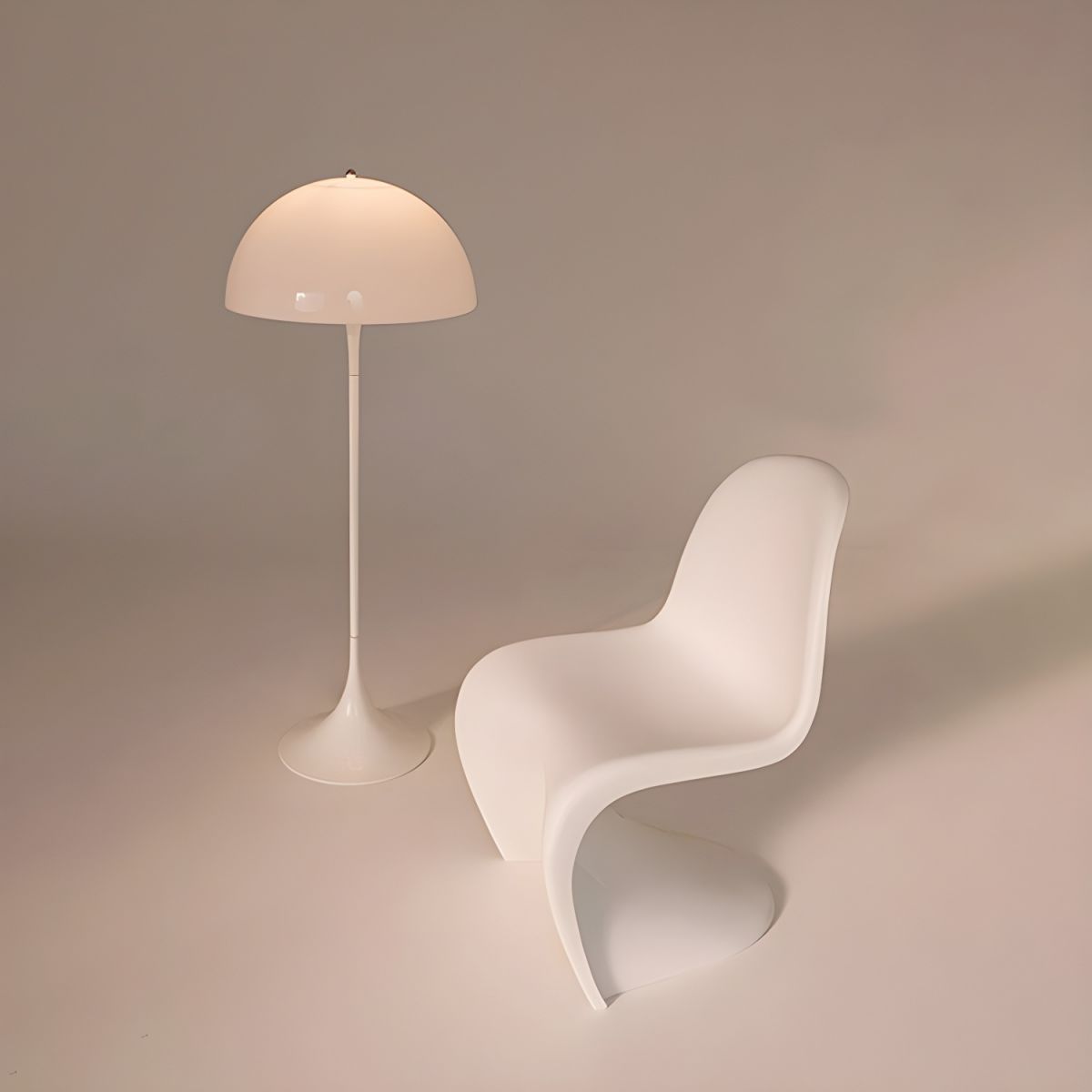 Danish Mushroom Design Floor Lamp