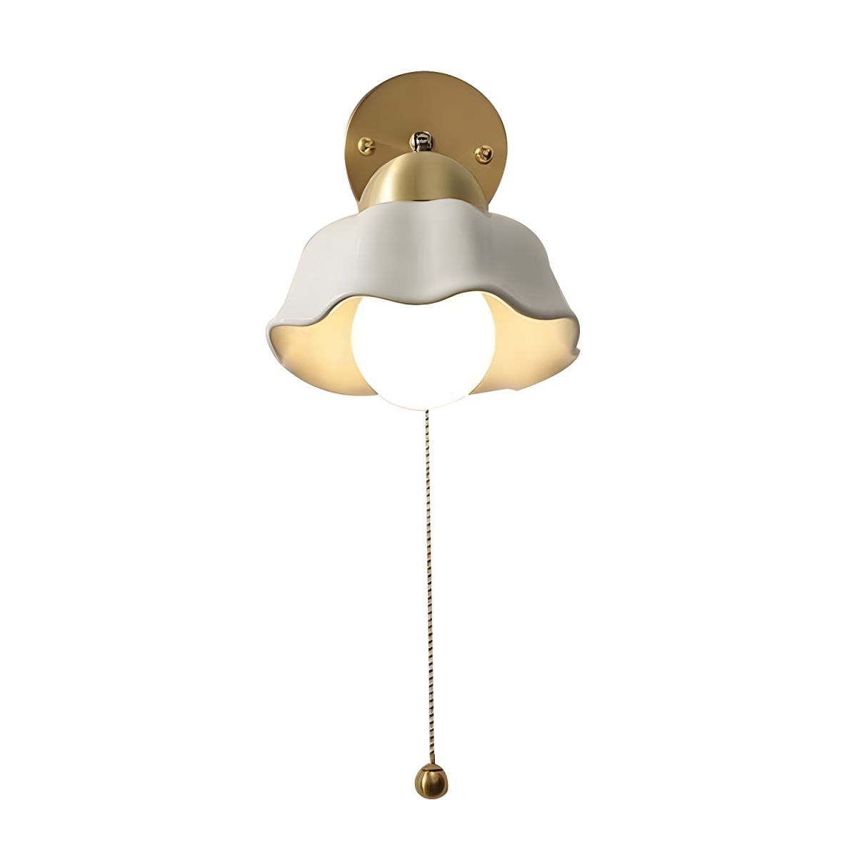 Simple Medieval Ceramic Bedside Wall Lamp