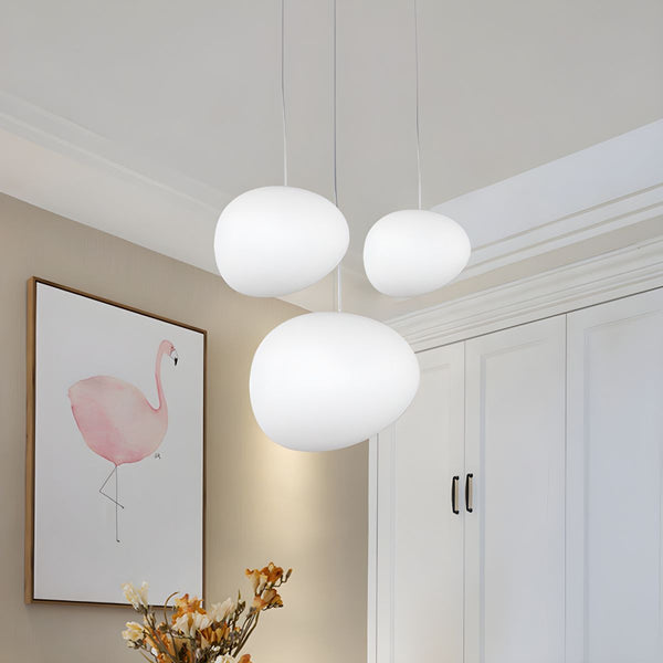 Nordic Art Deco Living Room Pebble Pendant Light