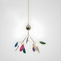 Nordic Elegant Branch Agate Pendant Lamp