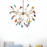 Nordic Elegant Branch Agate Pendant Lamp