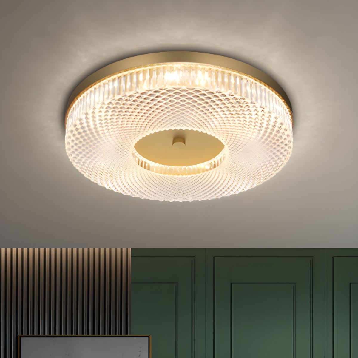 Glarefusion Creative Round Acrylic Ceiling Light