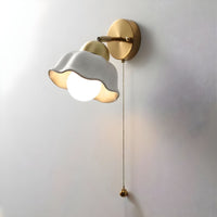 Simple Medieval Ceramic Bedside Wall Lamp