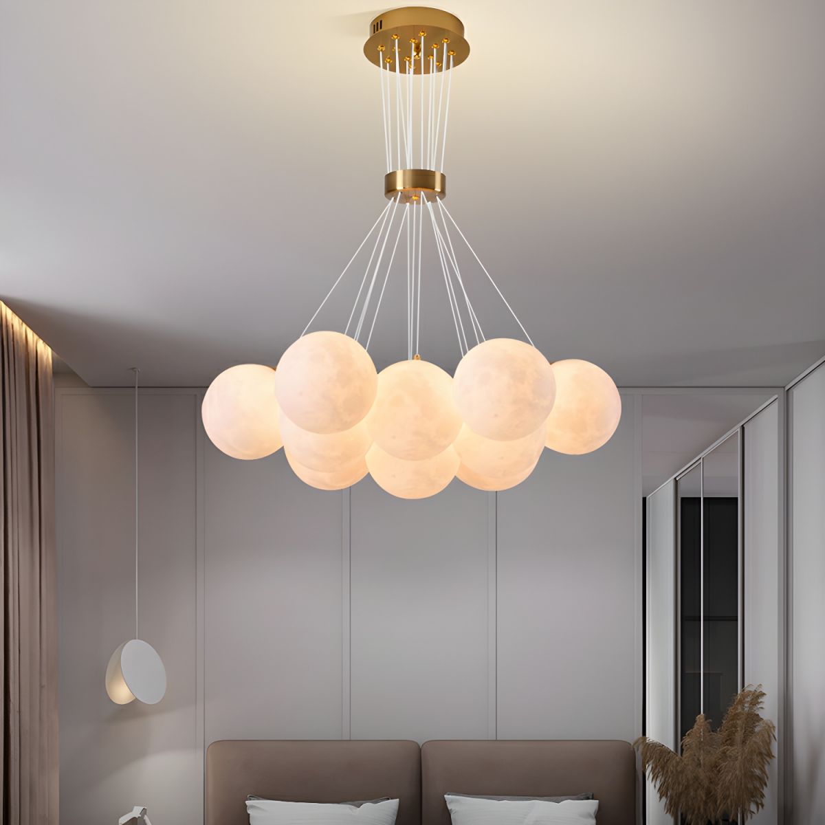 Modern Simple Moon Chandelier