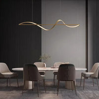 Moderne kreative italienische einfache Linien Restaurant Anhänger Licht Licht