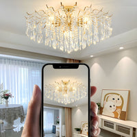 Moderne Crystal Teardrop klare nuancer lysekrone